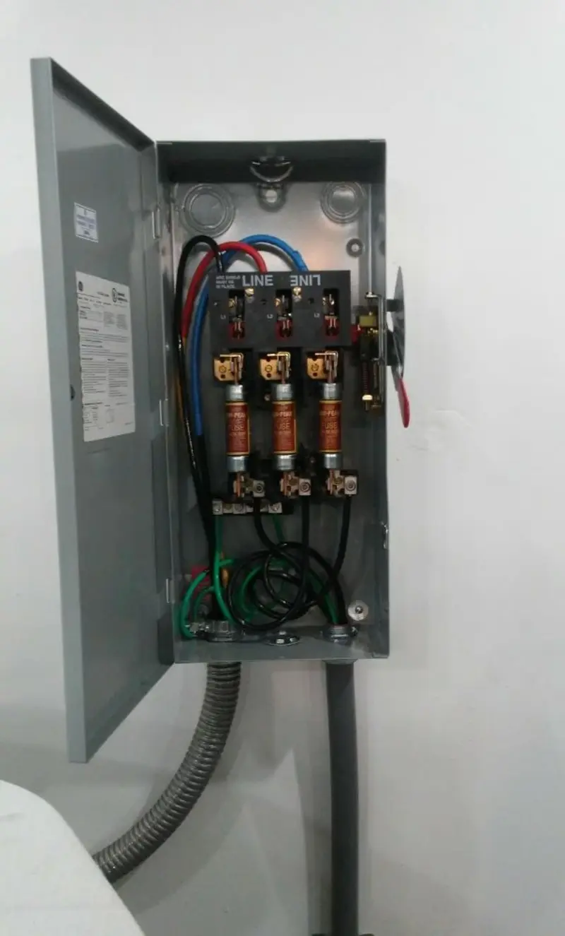 Three-phase disconnect switch installed for Electrical Wiring & Rewiring in Elmira Heights